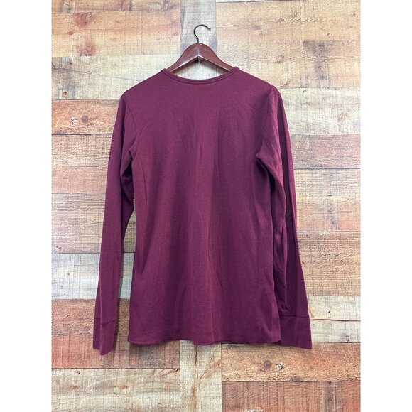 Original Doughnuts Deadlifts Long Sleeve Shirt Medium Burgundy - Picture 4 of 5